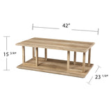 42" Natural Coffee Table - Homeroots - Flyclothing LLC