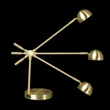 Shiny Satin Brass LED Adjustable Desk Lamp - Homeroots - Flyclothing LLC