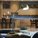 Shiny Satin Brass LED Adjustable Desk Lamp - Homeroots - Flyclothing LLC