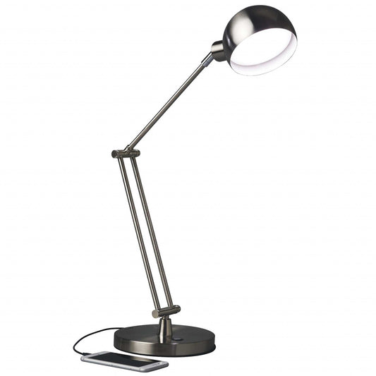 Brushed Nickel LED Adjustable Desk Lamp - Homeroots - Flyclothing LLC