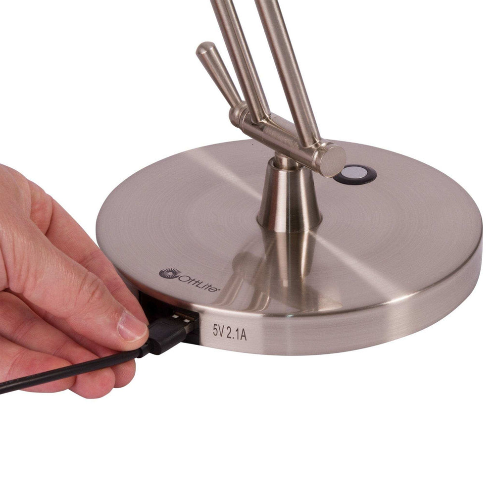 Brushed Nickel LED Adjustable Desk Lamp - Homeroots - Flyclothing LLC