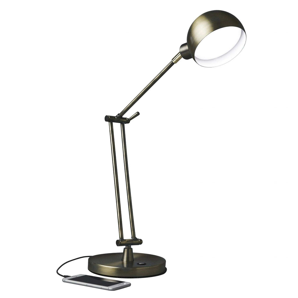 Antiqued Bronze LED Adjustable Desk Lamp - Homeroots - Flyclothing LLC