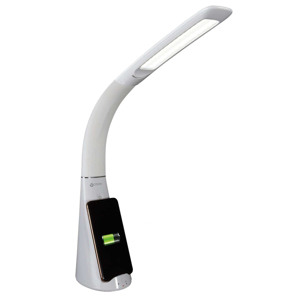 Contemporary White Sanitizing and Charging LED Desk Lamp - Homeroots - Flyclothing LLC