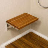 17" Premium Wall Mount Teak Shower Bench - Homeroots - Flyclothing LLC