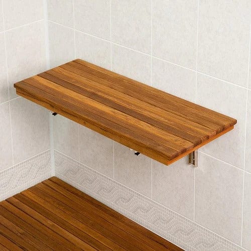 30" Premium Wall Mount Teak Shower Bench - Homeroots - Flyclothing LLC