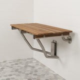 32" Premium Wall Mount Teak Shower Bench - Homeroots - Flyclothing LLC