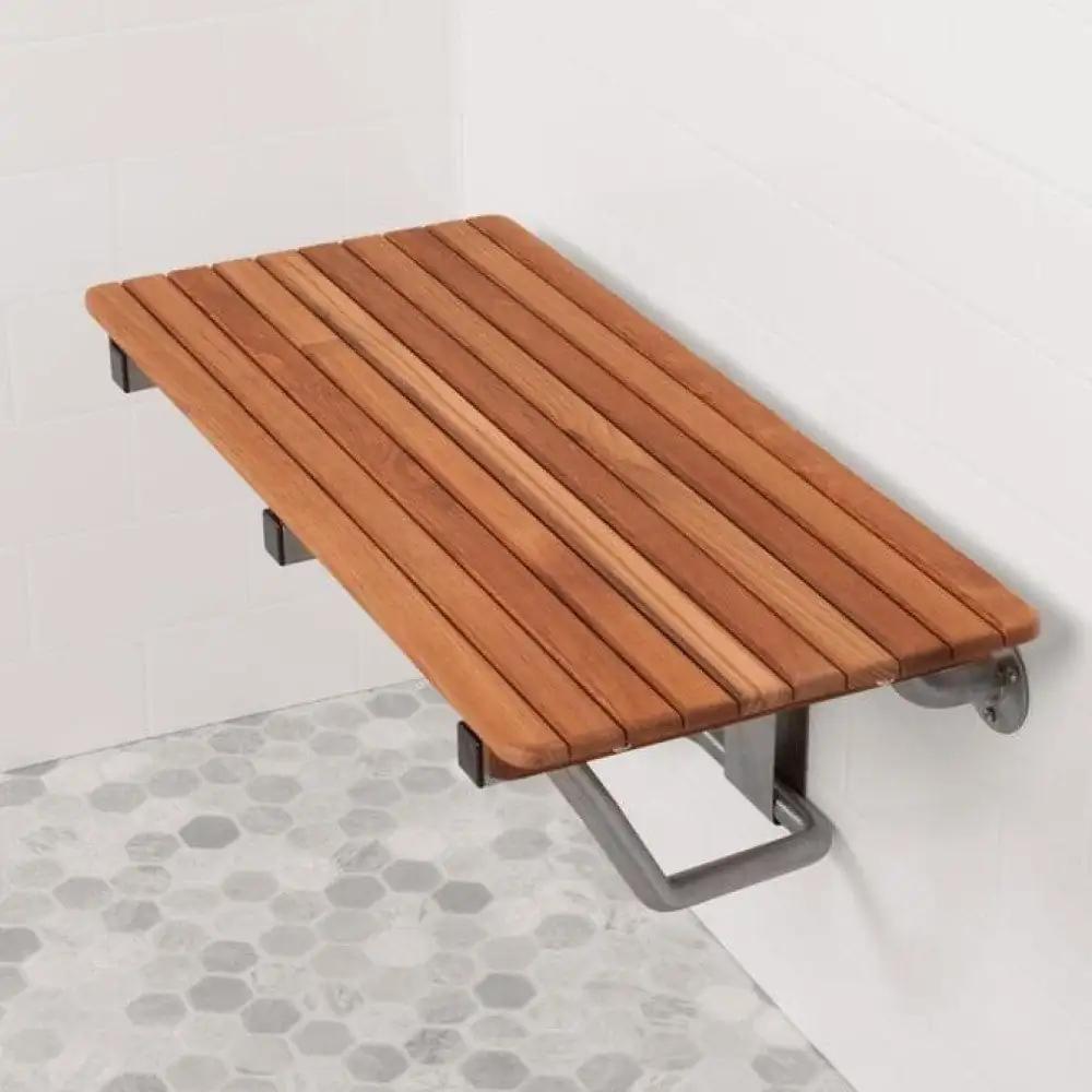 36" Premium Wall Mount Teak Shower Bench - Homeroots - Flyclothing LLC