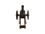 3" Brown and Black Metal Louis XIV Cannon Hand Painted Sculpture - Homeroots - Flyclothing LLC