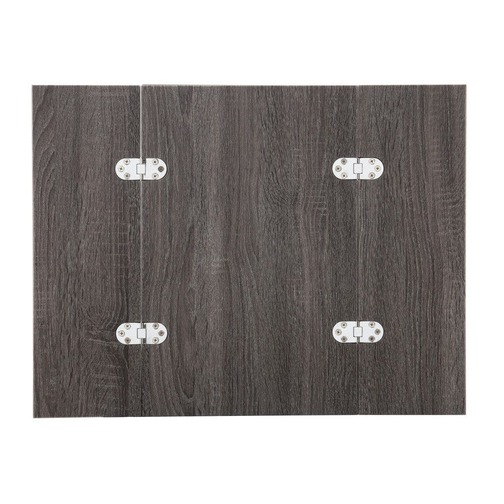 25" Silver And Gray Expandable Rectangular End Table - Homeroots