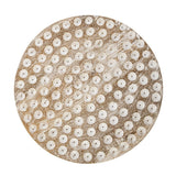 18" Washed White Solid Wood Round End Table - Homeroots