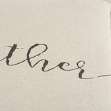 Gray and Cream Canvas Gather Decorative Throw Pillow - Homeroots - Flyclothing LLC