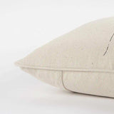 Gray and Cream Canvas Gather Decorative Throw Pillow - Homeroots - Flyclothing LLC