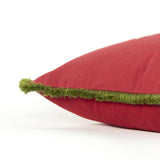 Red Green Sparkle Embroidered Throw Pillow - Homeroots - Flyclothing LLC