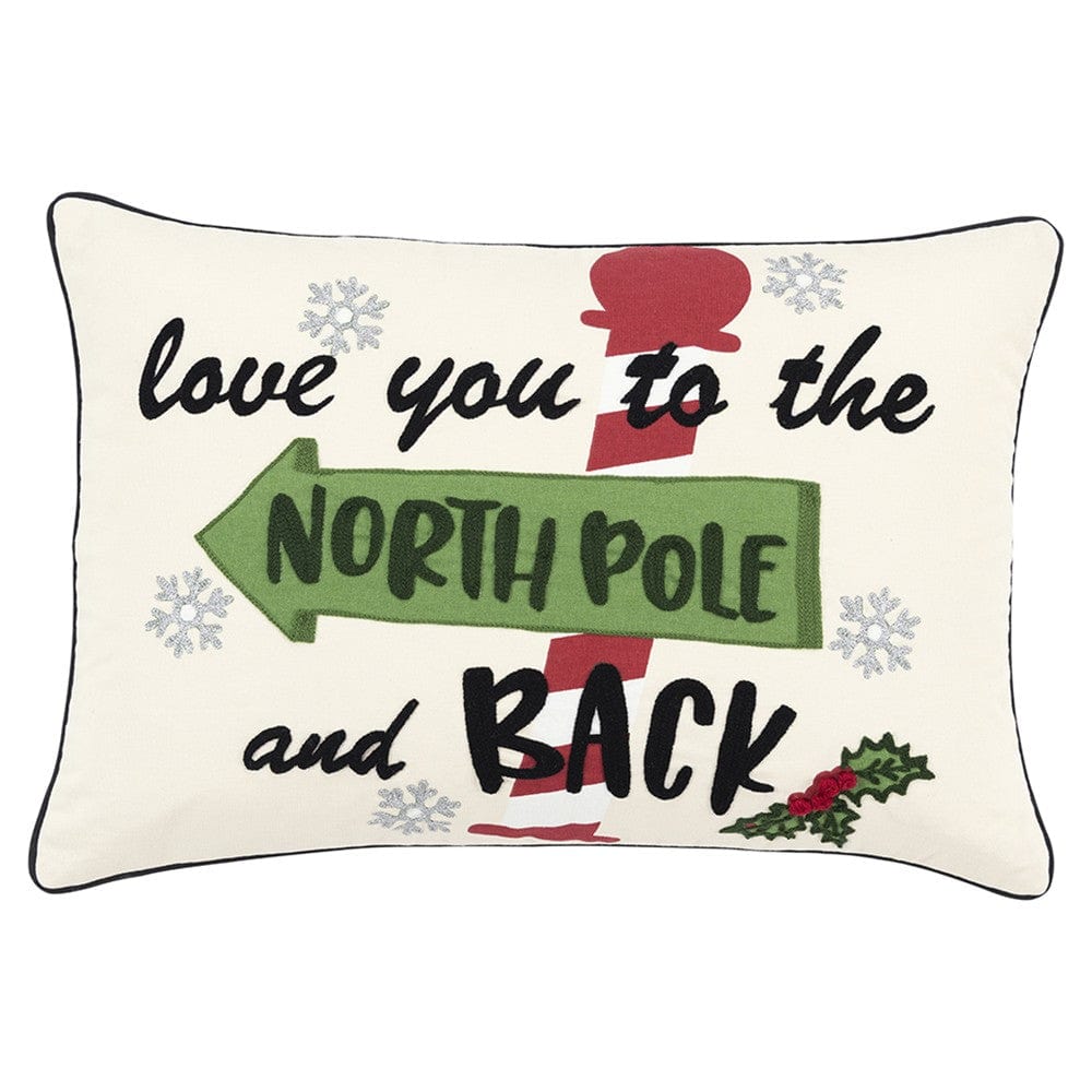 14" X 20" Off White Christmas Cotton Throw Pillow - Homeroots - Flyclothing LLC