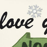 14" X 20" Off White Christmas Cotton Throw Pillow - Homeroots - Flyclothing LLC