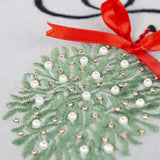 Gray What Happens Under the Mistletoe Throw Pillow - Homeroots - Flyclothing LLC