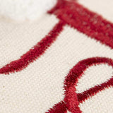 Ivory Red Cheeky Santa Sentiment Throw Pillow - Homeroots - Flyclothing LLC