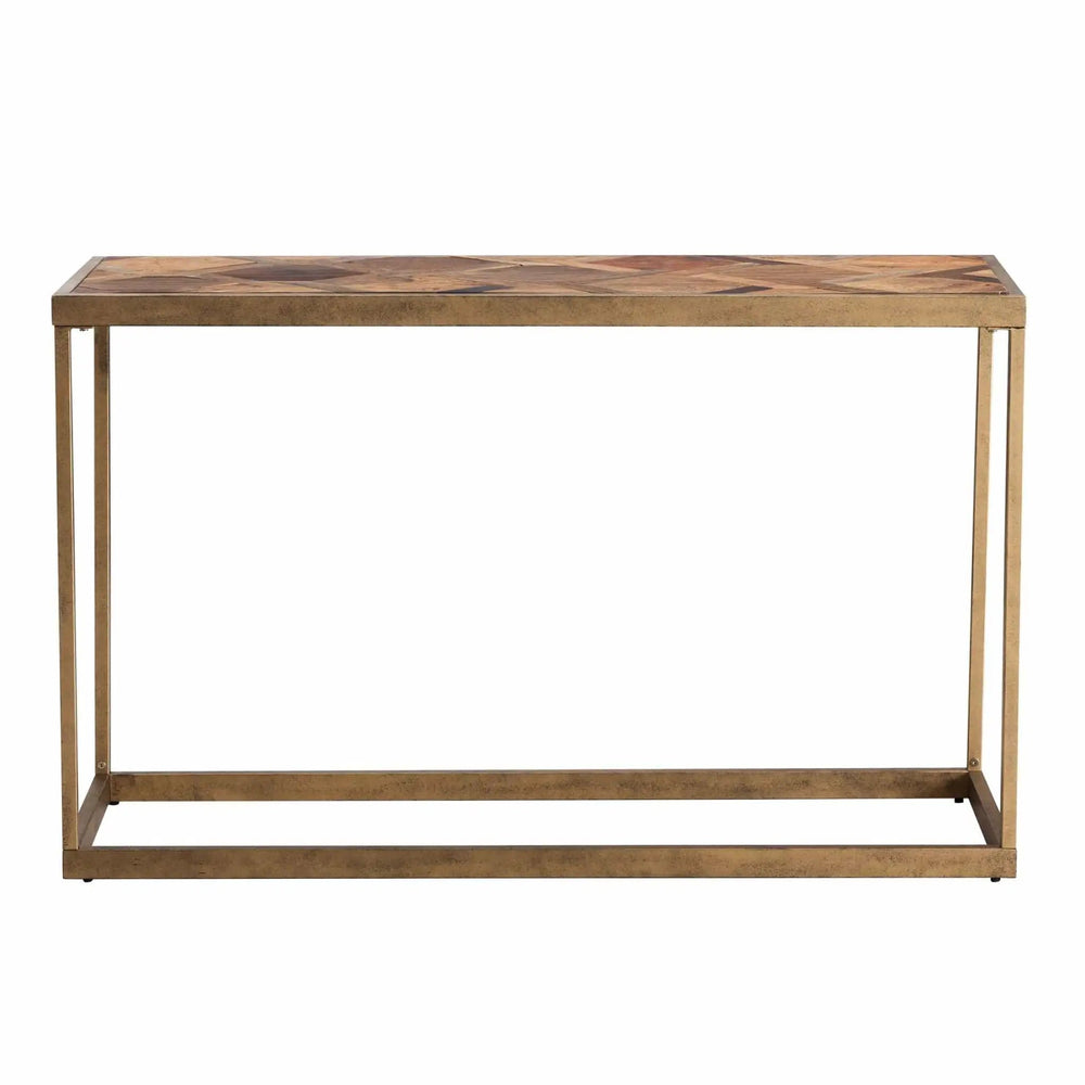48" Natural Solid Wood Frame Console Table - Homeroots - Flyclothing LLC