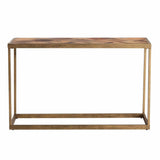 48" Natural Solid Wood Frame Console Table - Homeroots - Flyclothing LLC