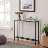 36" Black Mirrored Glass Console Table - Homeroots - Flyclothing LLC