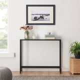 36" Black Mirrored Glass Console Table - Homeroots - Flyclothing LLC