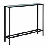 36" Black Mirrored Glass Console Table - Homeroots - Flyclothing LLC