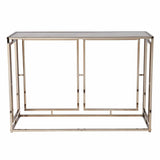 44" Champagne and Gold Faux Marble Frame Console Table - Homeroots - Flyclothing LLC