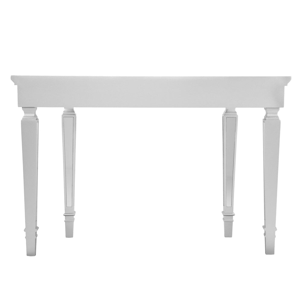 45" Silver Mirrored Glass Free Form Console Table - Homeroots - Flyclothing LLC