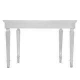 45" Silver Mirrored Glass Free Form Console Table - Homeroots - Flyclothing LLC