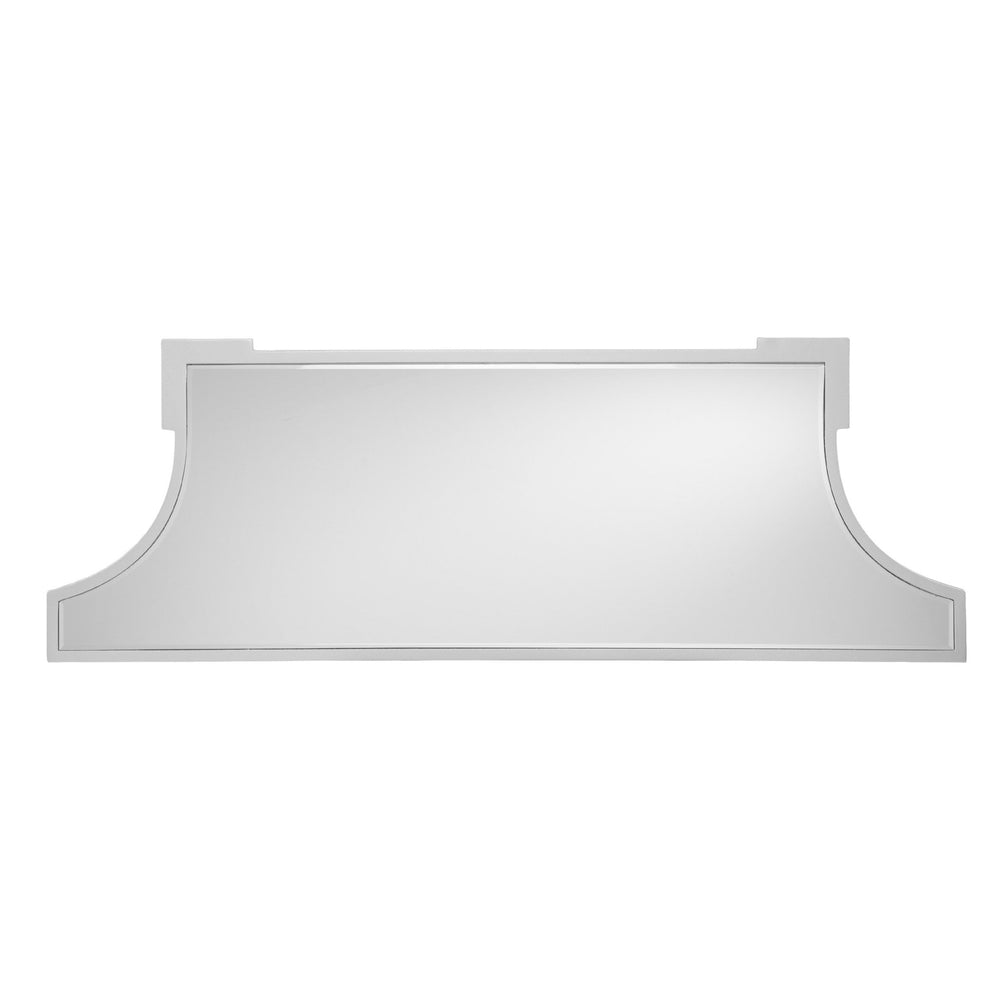 45" Silver Mirrored Glass Free Form Console Table - Homeroots - Flyclothing LLC