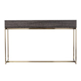 48" Gray and Gold Frame Console Table And Drawers - Homeroots - Flyclothing LLC