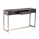 48" Gray and Gold Frame Console Table And Drawers - Homeroots - Flyclothing LLC