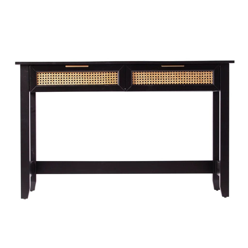 48" Black Console Table And Drawers - Homeroots - Flyclothing LLC