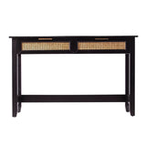 48" Black Console Table And Drawers - Homeroots - Flyclothing LLC