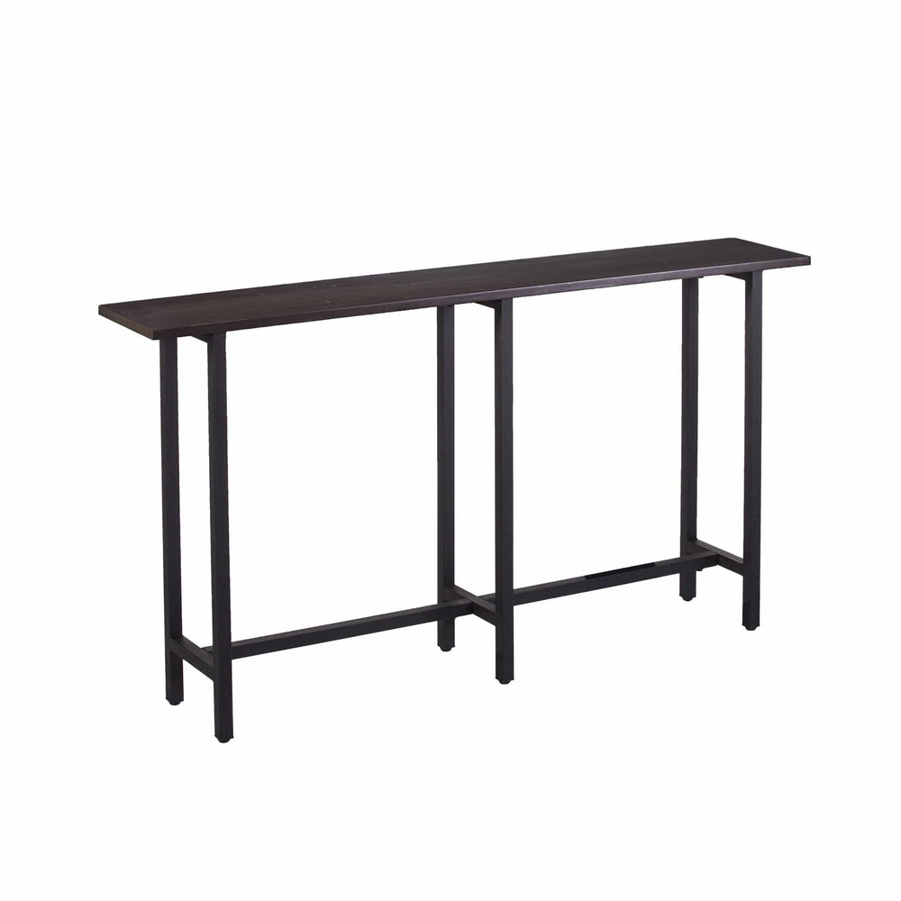 54" Espresso and Black Frame Console Table - Homeroots - Flyclothing LLC