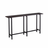54" Espresso and Black Frame Console Table - Homeroots - Flyclothing LLC