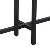 54" Espresso and Black Frame Console Table - Homeroots - Flyclothing LLC