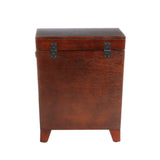 24" Brown Solid Wood And Manufactured Wood Square End Table - Homeroots - Flyclothing LLC