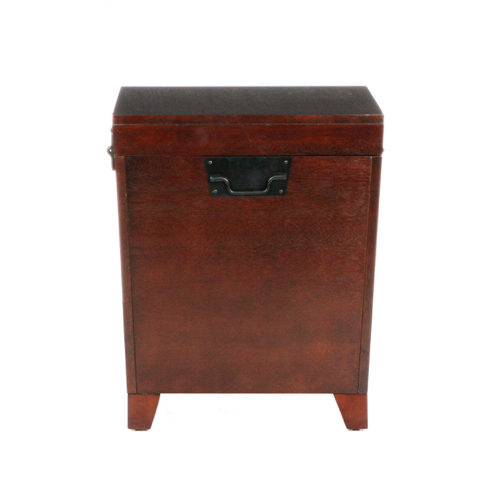 24" Brown Solid Wood And Manufactured Wood Square End Table - Homeroots - Flyclothing LLC