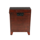 24" Brown Solid Wood And Manufactured Wood Square End Table - Homeroots - Flyclothing LLC
