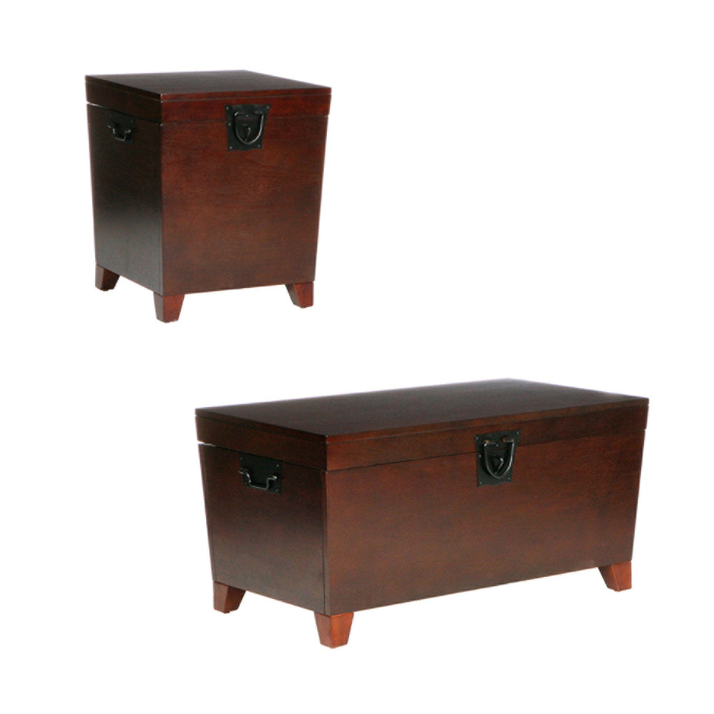 24" Brown Solid Wood And Manufactured Wood Square End Table - Homeroots - Flyclothing LLC