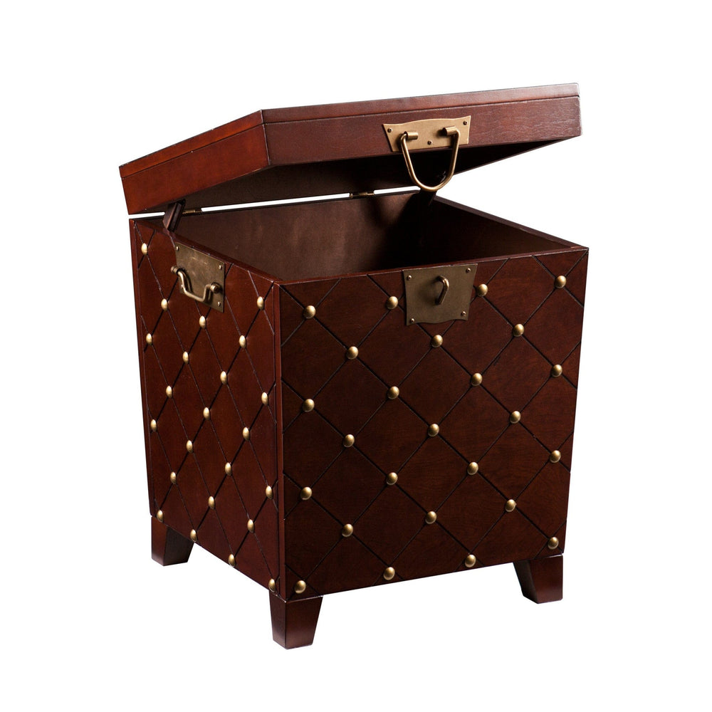 24" Brown Manufactured Wood Square End Table - Homeroots