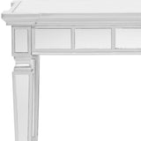 24" Silver Glass Square End Table - Homeroots