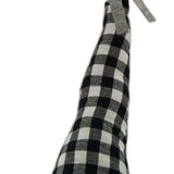 Black and White Buffalo Plaid Standing Gnome - Homeroots - Flyclothing LLC