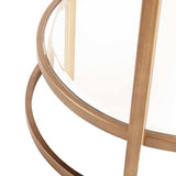 Gold and Silver Metal And Mirrored Glass Bar Cart - Homeroots - Flyclothing LLC