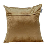 18 X 18 Gold Abstract Velvet Throw Pillow - Homeroots - Flyclothing LLC