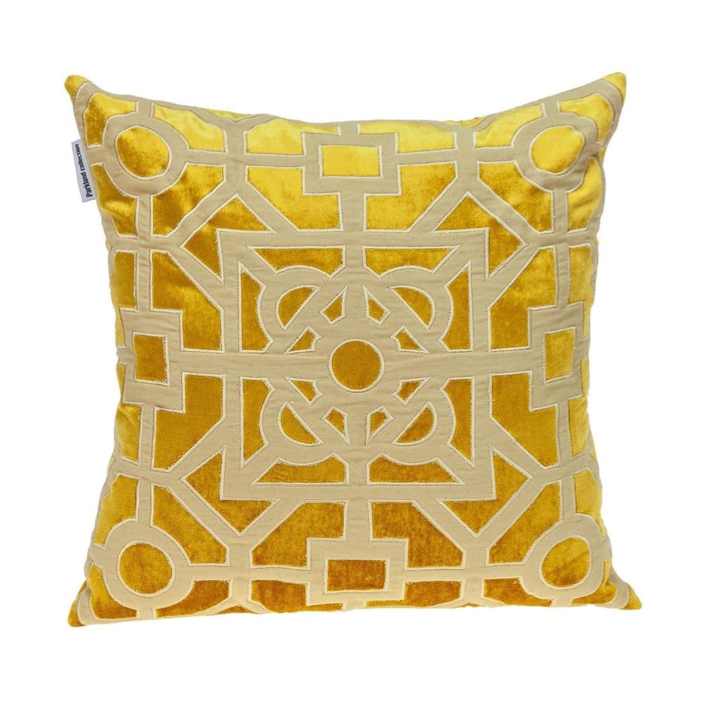 18" Mustard Yellow Velvet Throw Pillow - Homeroots - Flyclothing LLC