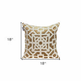 18" Gold Velvet Throw Pillow - Homeroots - Flyclothing LLC