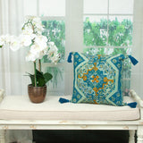 20" MULTICOLOR Cotton Blend Throw Pillow - Homeroots - Flyclothing LLC