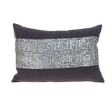 Glam Gray with Silver Sequins Lumbar Throw Pillow - Homeroots - Flyclothing LLC
